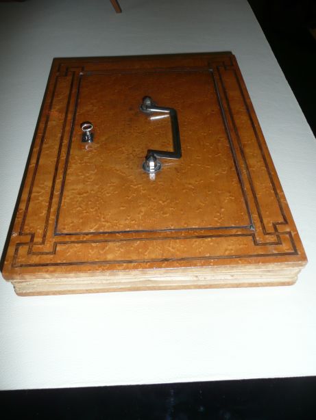 Biedermeier Ziehharmonika-Briefschatulle